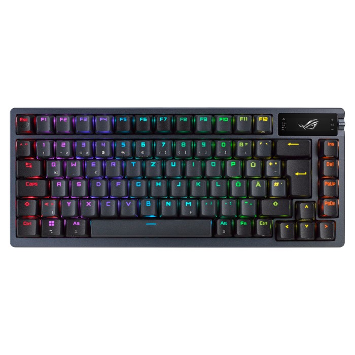 ASUS ROG AZOTH näppäimistö Pelaaminen USB + RF Wireless + Bluetooth Musta