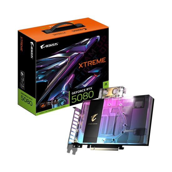 GIGABYTE AORUS GeForce RTX 5080 XTREME WATERFORCE WB 16 GB GDDR7