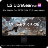 LG 39GX950B-B tietokoneen litteä näyttö 99,1 cm (39") 5120 x 2160 pikseliä 5K Ultra HD OLED Musta