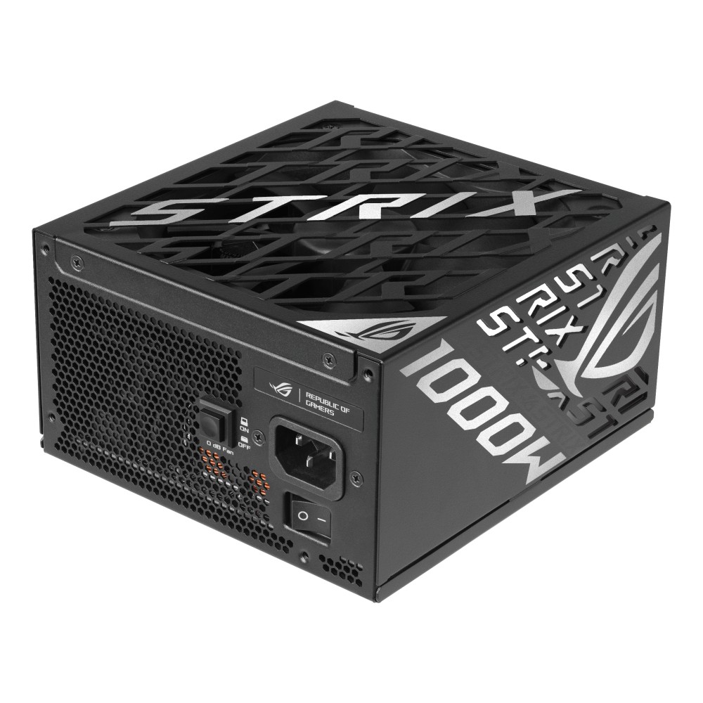 ASUS ROG STRIX-1000P-GAMING virtalähdeyksikkö 1000 W 20+4 pin ATX ATX Musta, Hopea